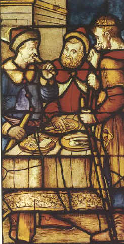 Supper of the Hebrews before leaving Egypt