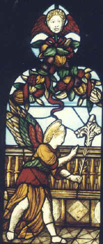 Window of St. Caterina of Alexandria - the Angel of the annunciation