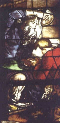 Bishop Cyril baptizes Simplicio in the prison