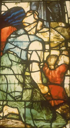 pilgrims in prayer